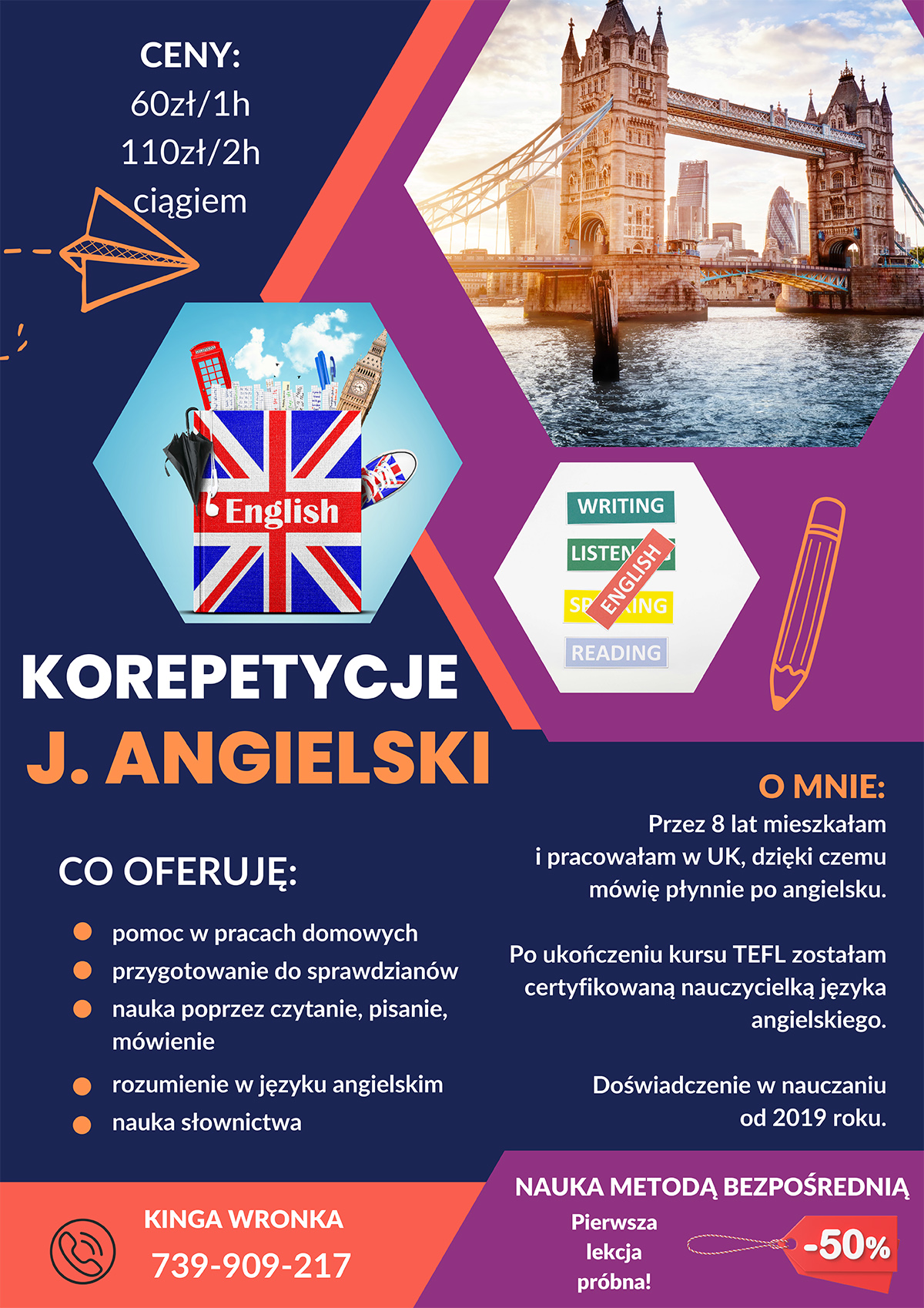 Korepetycje z języka angielskiego